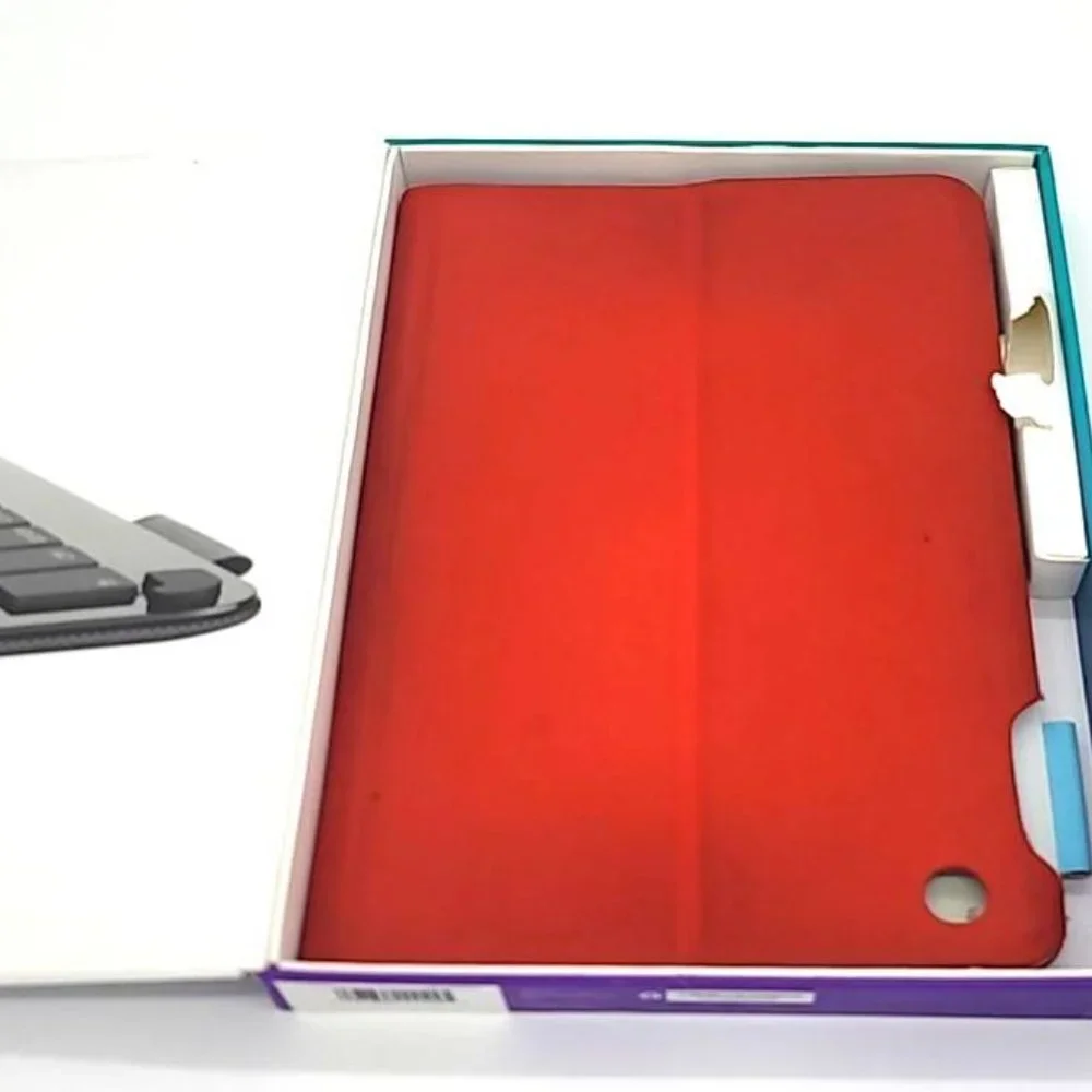 Logitech TYPE+ Protective Wireless Keyboard Folio Bluetooth Red Apple iPad Air